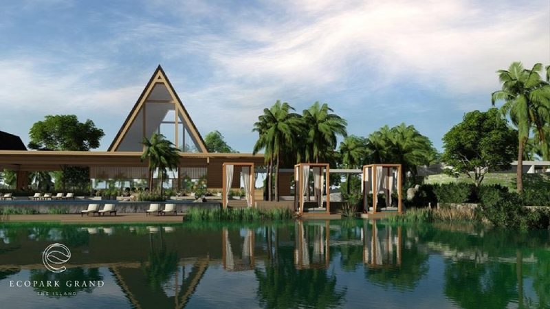 Clubhouse Ecopark Grand - The Island được thiết kế theo cảm hứng từ nhà Rông Tây Nguyên