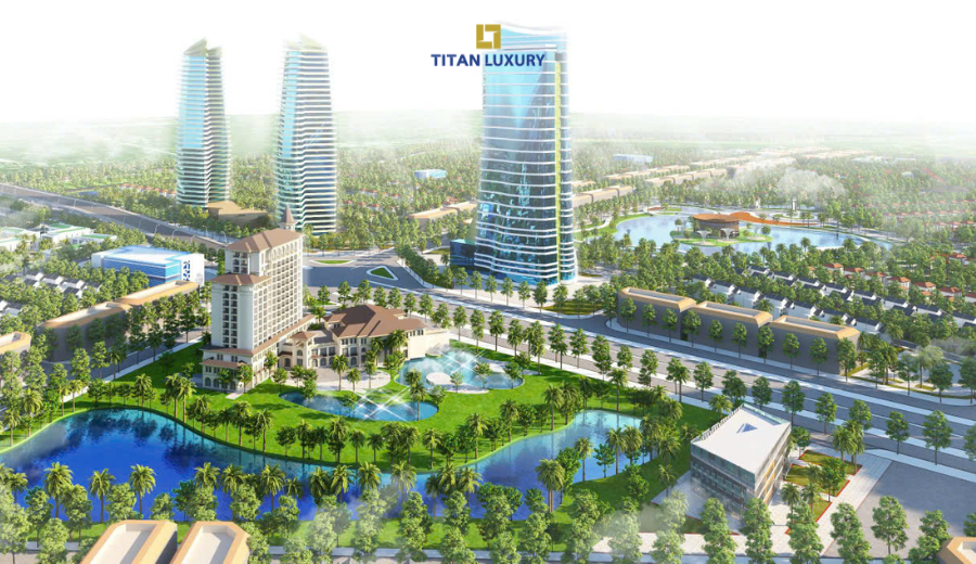 Alluvia City với không gian cây xanh và mặt nước chiếm hơn 23% diện tích dự án