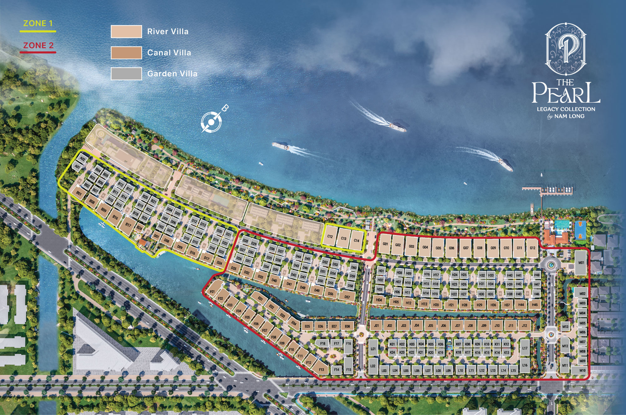 Mặt bằng tổng thể The Pearl Waterpoint