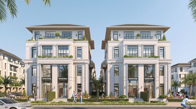 Alluvia City định hướng theo phong cách Tân cổ điển trong giai đoạn đầu