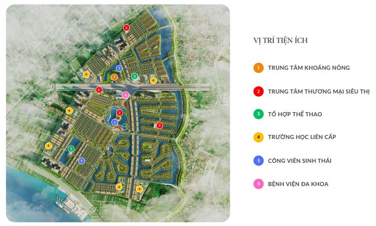 Dự án bố trí các khu tiện ích hợp lý, tạo nên hệ sinh thái tiện nghi và đồng bộ