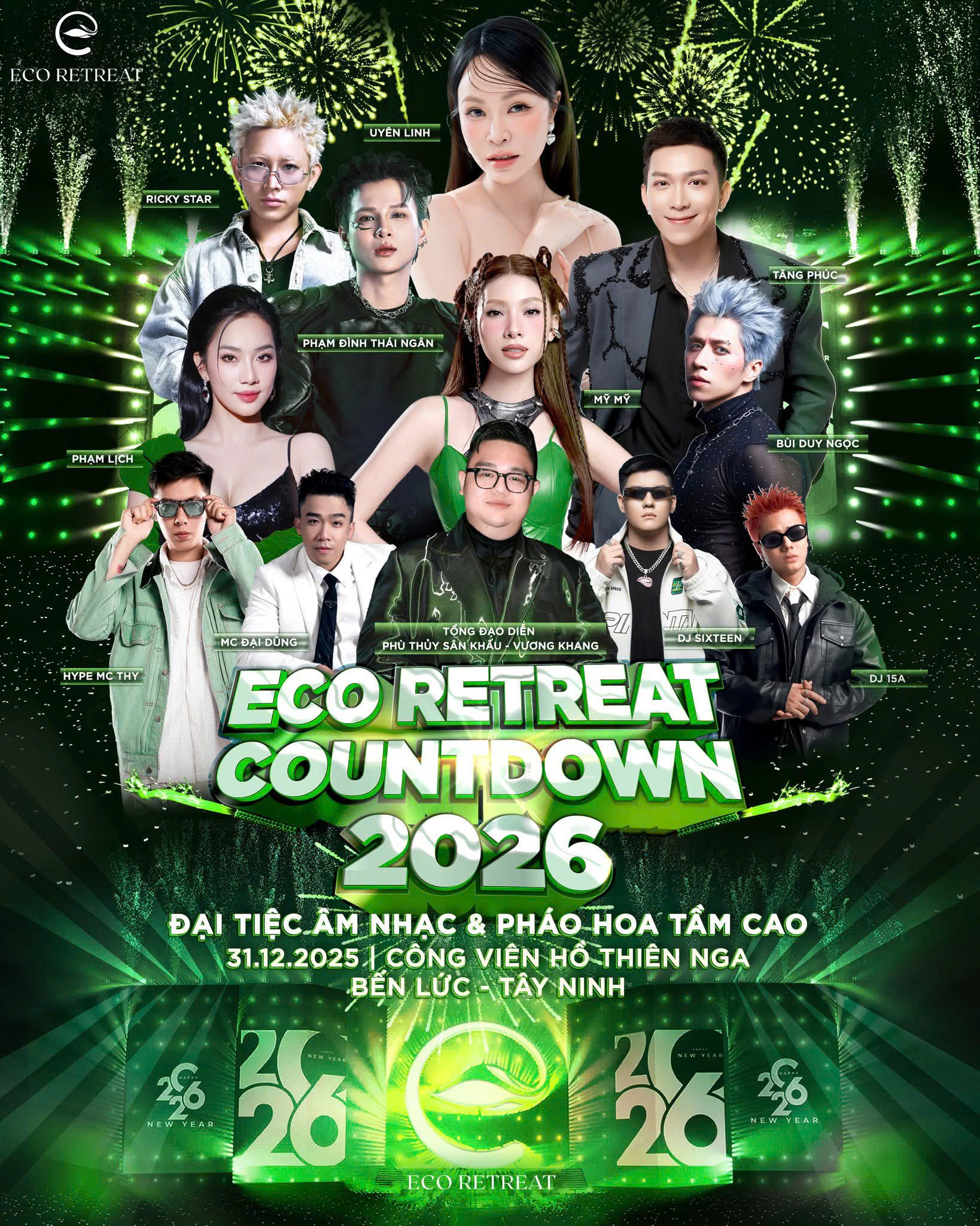 Đêm đại tiệc âm nhạc, bùng nổ năng lượng và cảm xúc – chỉ có tại Eco Retreat Countdown 2026.