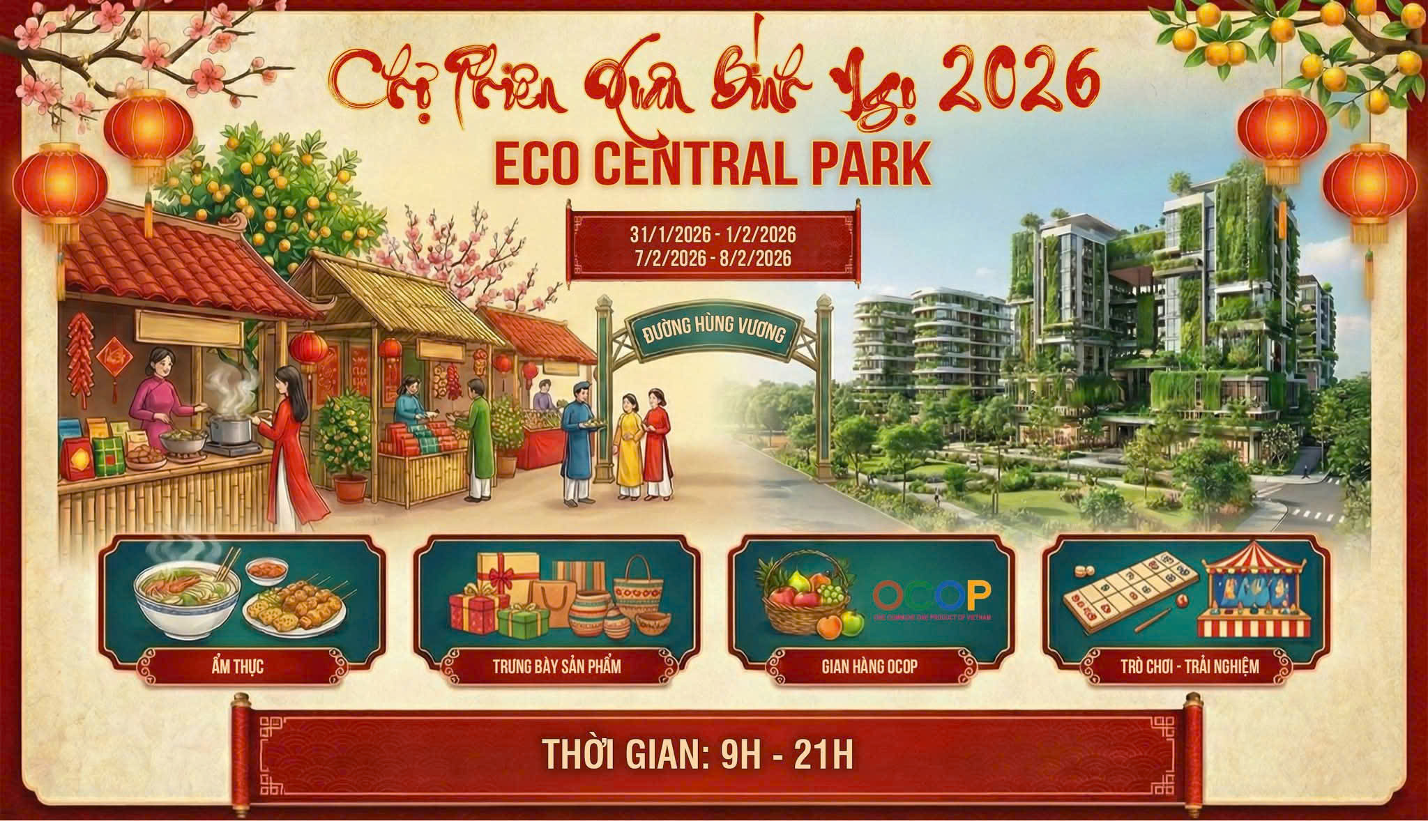 Những hoạt động Tết quen thuộc, hứa hẹn mang lại nhiều niềm vui ngày xuân.