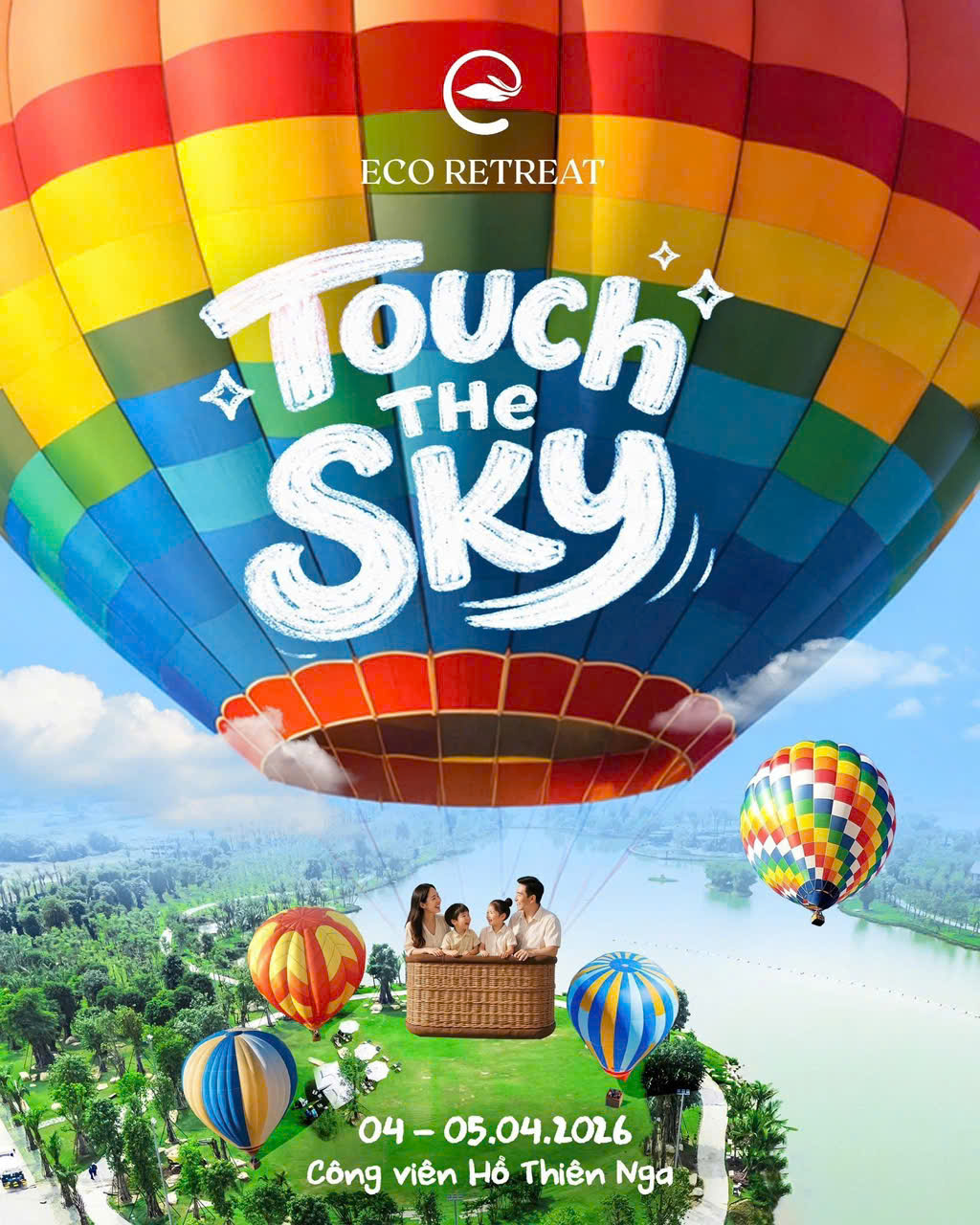 “Touch The Sky” - hành trình bay giữa không trung, mở ra góc nhìn toàn cảnh khu rừng retreat từ trên cao.