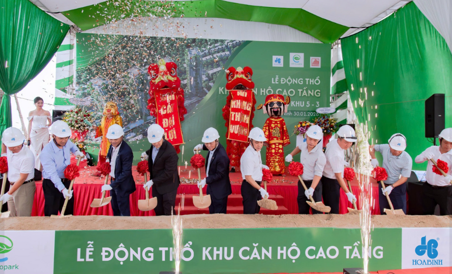Lễ động thổ khu căn hộ cao tầng Eco Retreat phân khu 5 - 3 được tổ chức vào ngày 30/01/2026, đánh dấu cột mốc quan trọng trong lộ trình triển khai dự án.