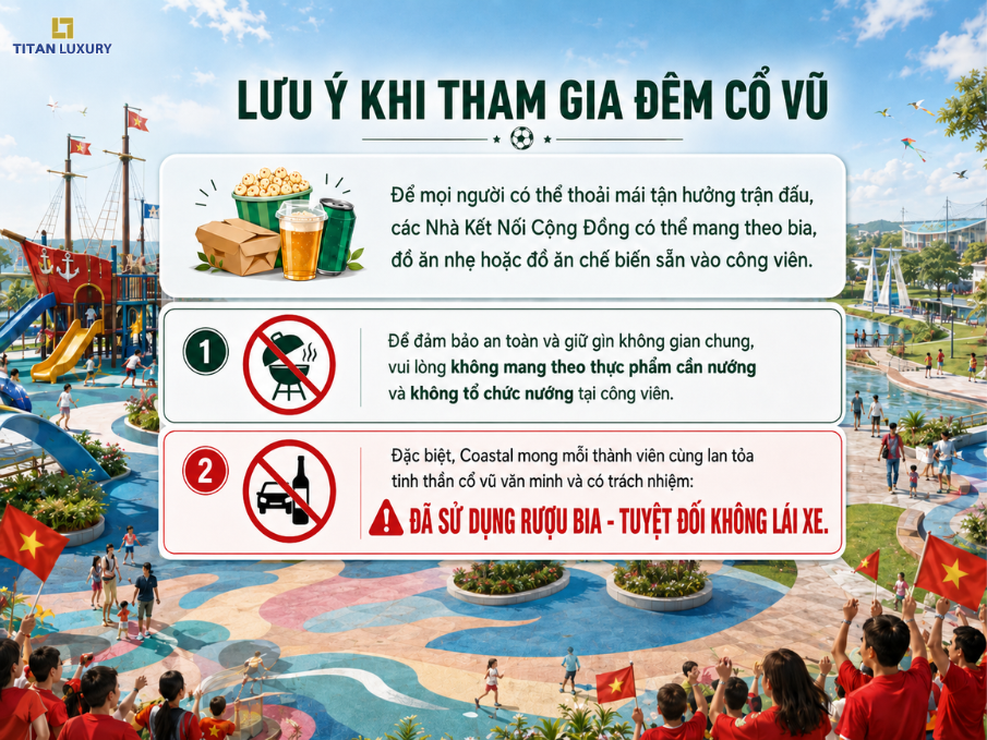 Một đêm bóng đá đáng nhớ không chỉ cần những khoảnh khắc cuồng nhiệt, mà còn cần mỗi người cùng góp phần giữ gìn sự an toàn cho chính mình và cộng đồng.