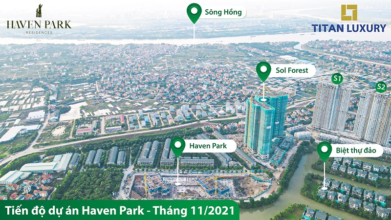 tiến độ dự án Haven Park tháng 11/2021