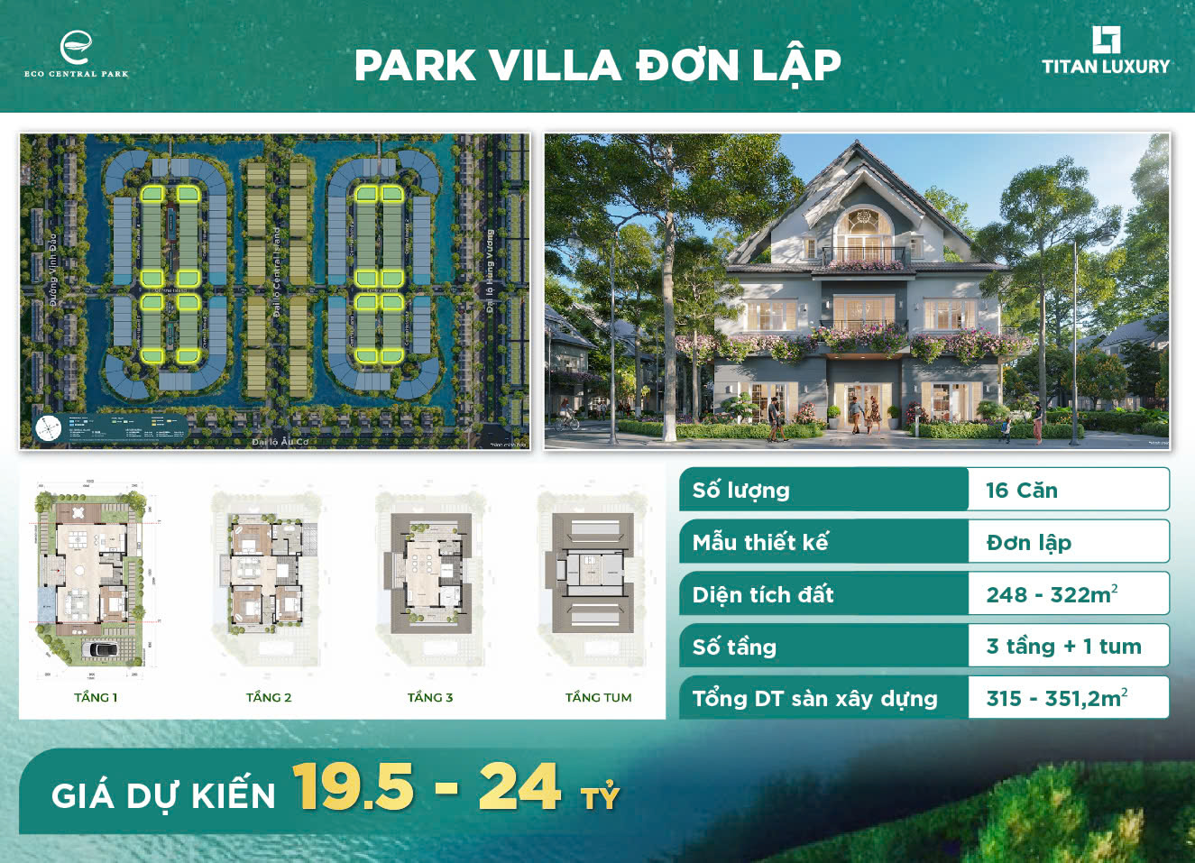 Park Villa đơn lập Central Island – Không gian sống chan hòa thiên nhiên, liền kề công viên nội khu, mang đến trải nghiệm nghỉ dưỡng mỗi ngày.