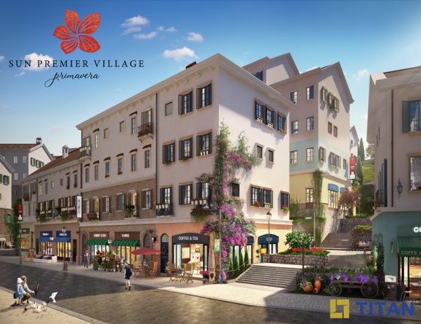 Shophouse Địa Trung Hải - kiến trúc Almafi độc đáo, đường nội khu thoáng rộng, dễ dàng lưu thông các phương tiện giao thông