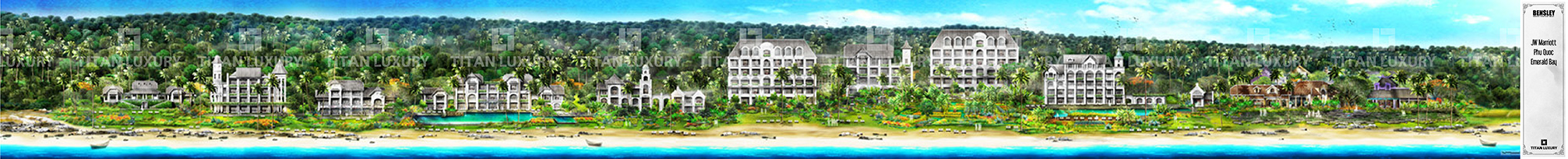 Bản vẽ thiết kế 2D tổng thể khu nghỉ dưỡng JW Marrioot Phu Quoc