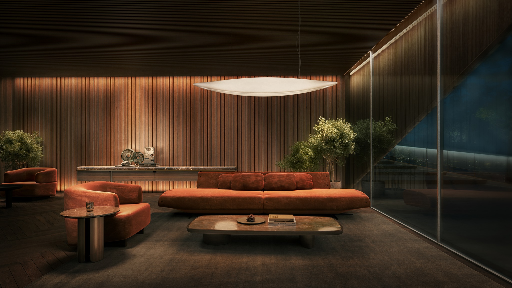 Dưới bàn tay của Kengo Kuma, Haus Private hiện lên như một bảo tàng thiên nhiên sống