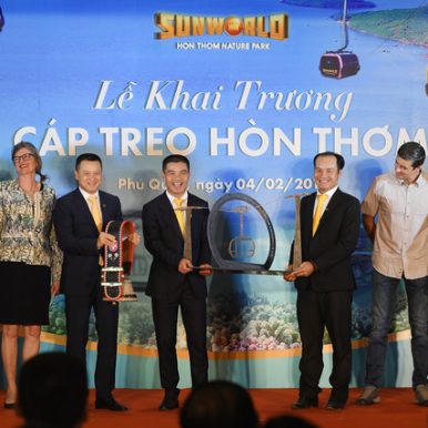 Hệ thống cáp treo Hòn Thơm được Guinness trao danh hiệu cáp treo dài nhất thế giới vào ngày 04.02.2018