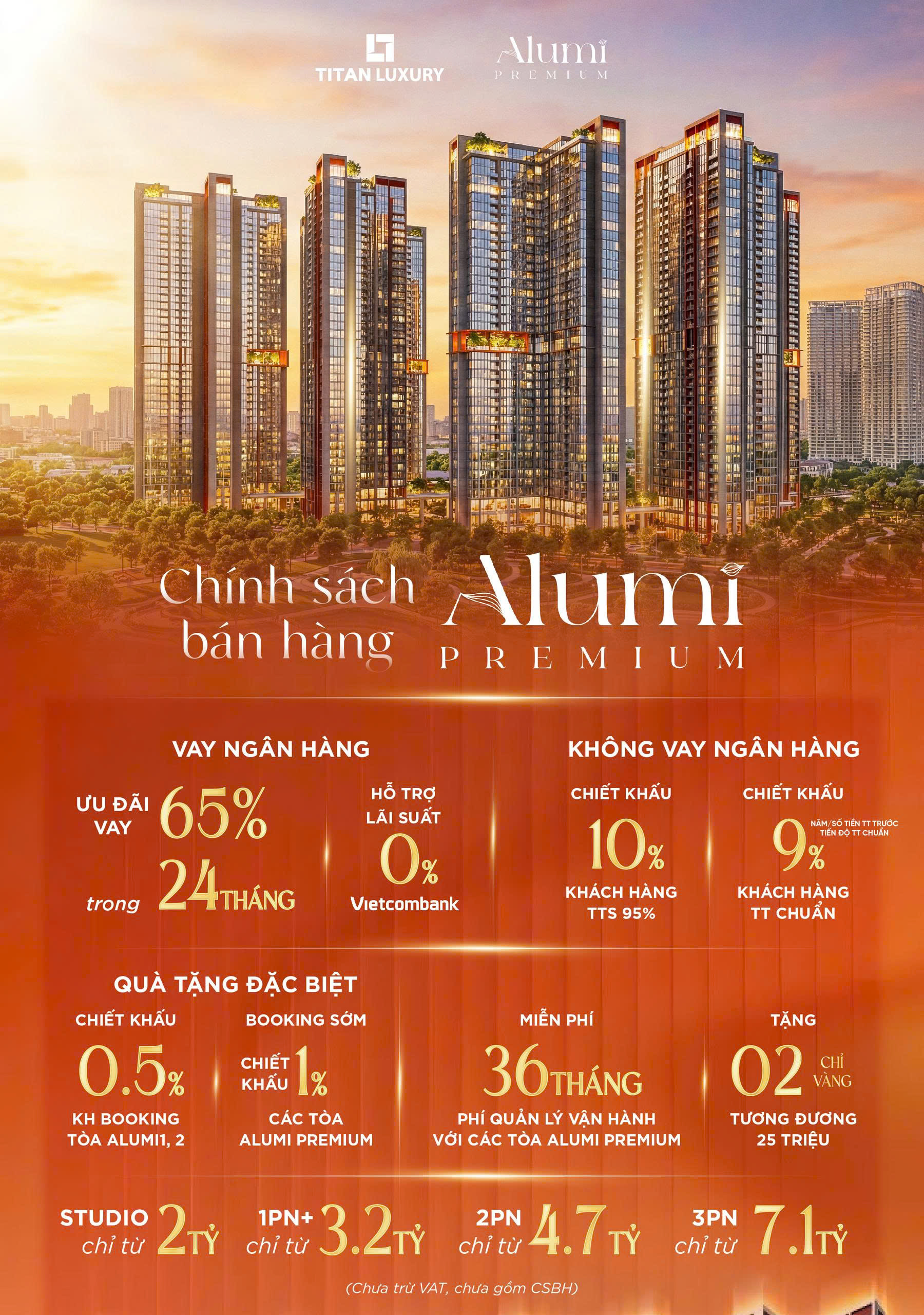 Chính sách bán hàng của Alumi Premium