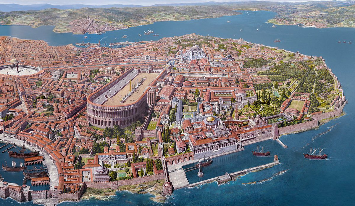 Đô thị cảng biển Contanstinopole hùng vĩ từ thời xa xưa