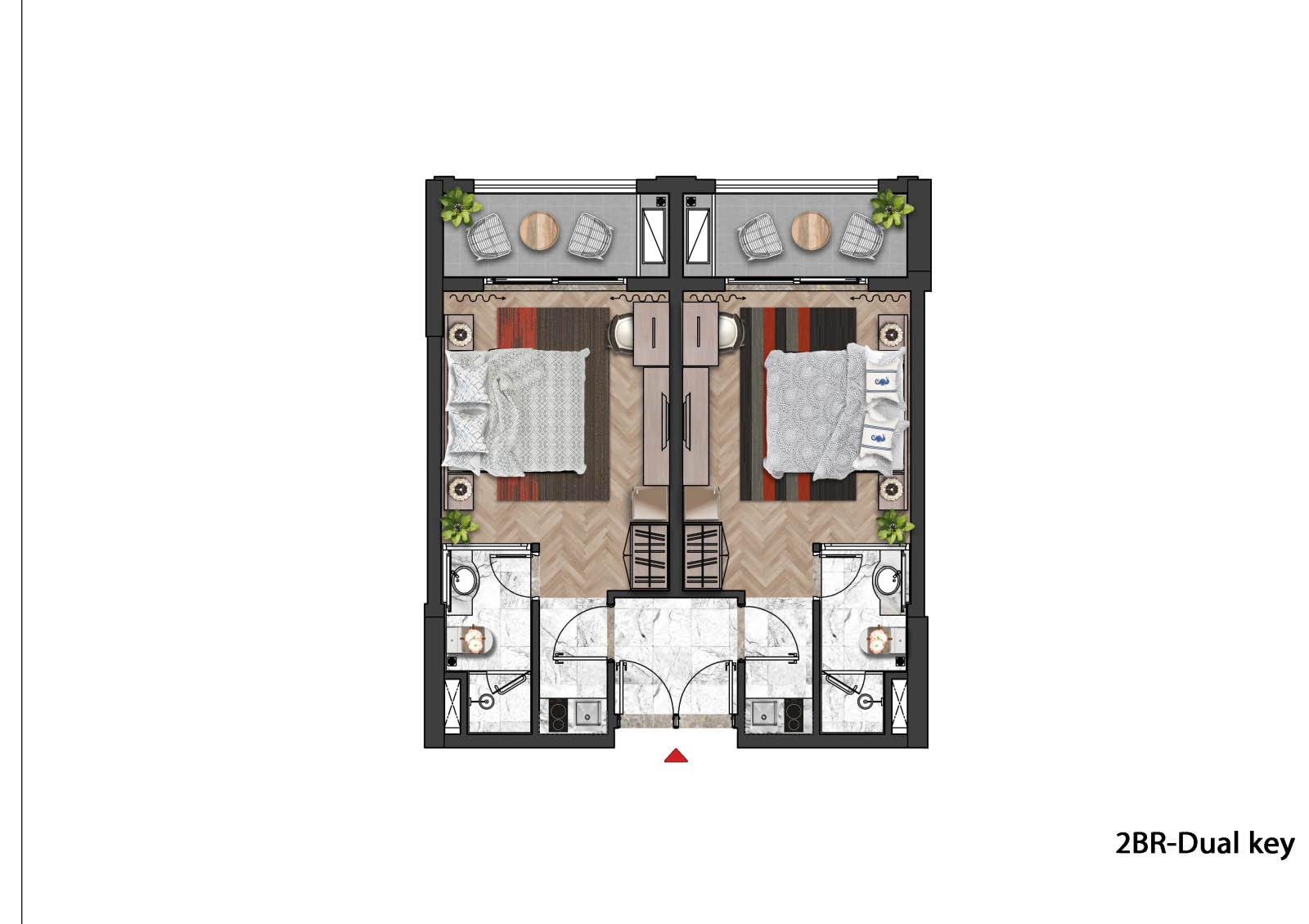 Mô hình căn hộ Dual - key hiện đại tiện nghi của SGC New An Thới
