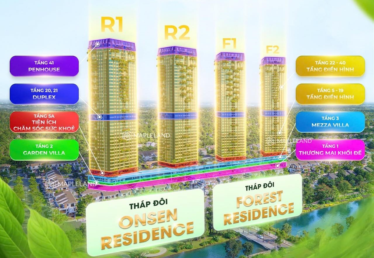 Mặt bằng Forest Onsen