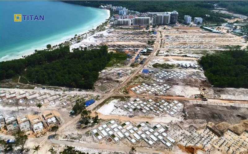 Ảnh chụp tiến độ tổng thể dự án Sun Premier Village Kem Beach - Cập nhật tháng 05/2018