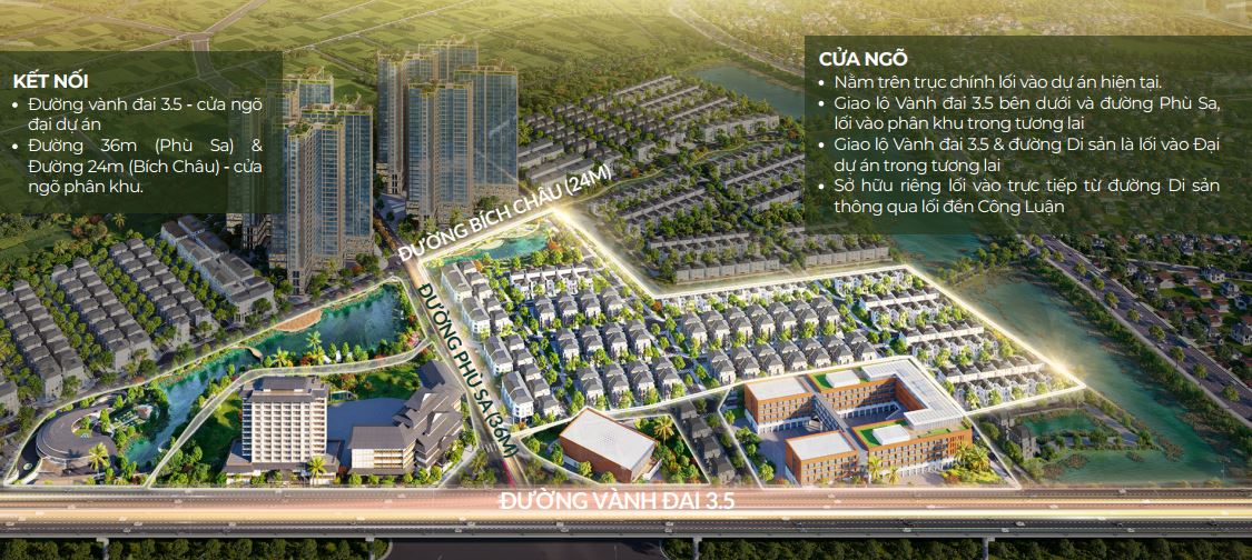 Tiểu khu 5 là “cửa ngõ giao thương” quan trọng của toàn bộ dự án Alluvia City