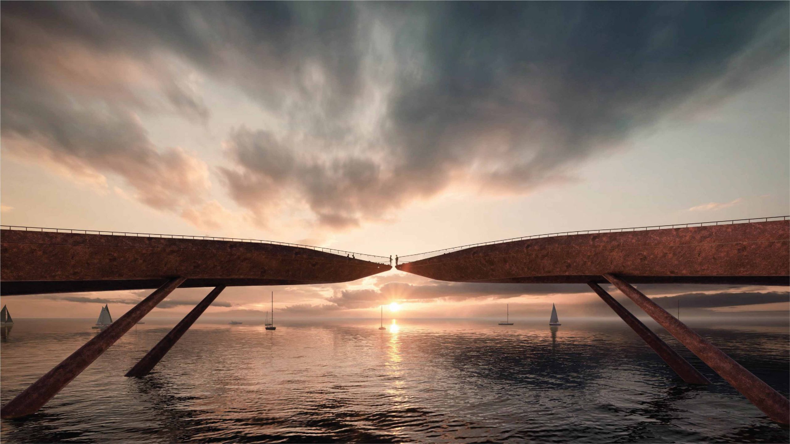 Kiến trúc độc đáo, duy nhất của Cầu Hôn được thiết kế bởi KTS Marco Casamonti cùng cộng sự Archea Associati