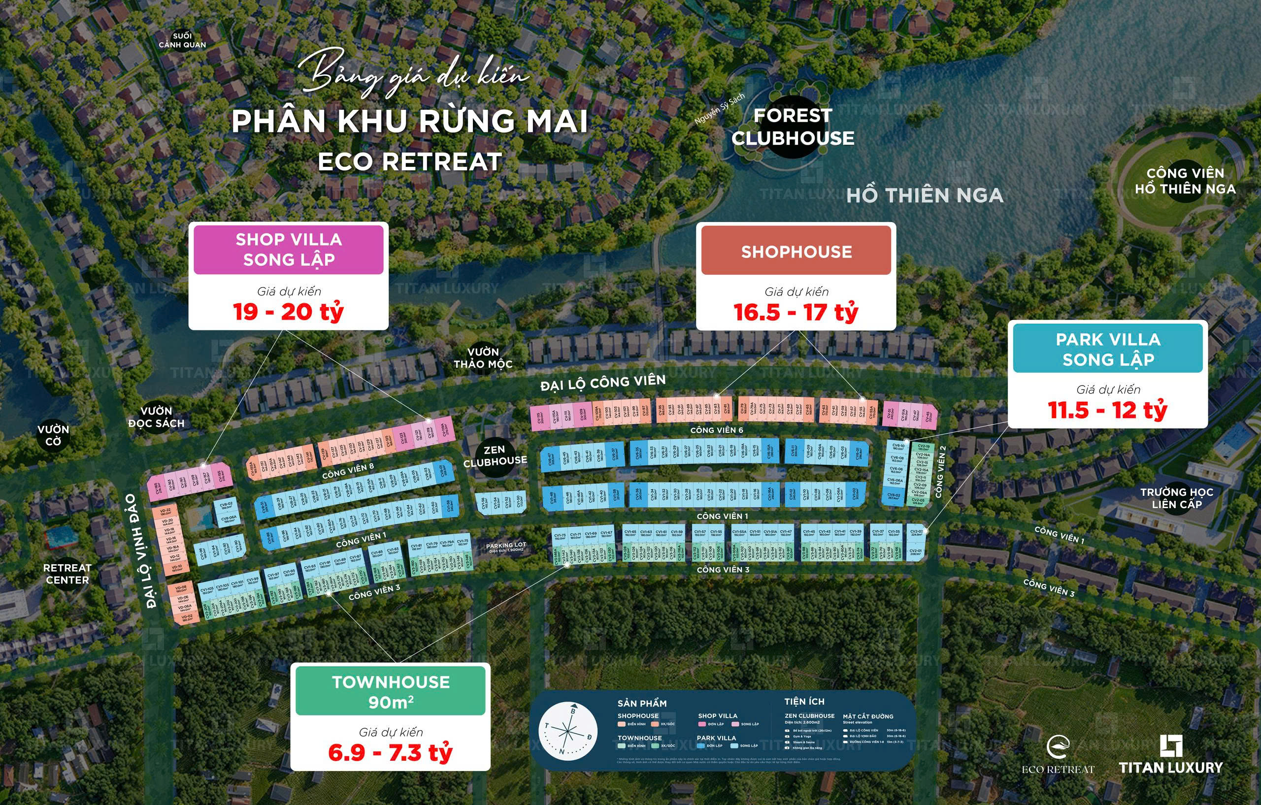 Mặt Bằng Rừng Mai Eco Retreat