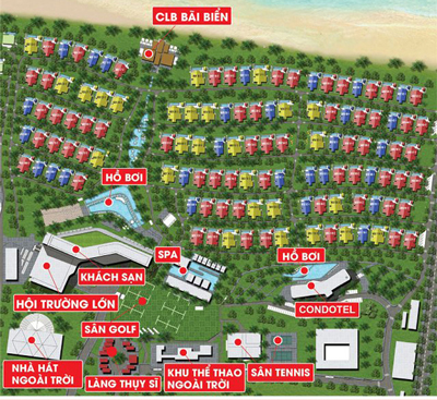 Mặt bằng dự án Movenpick Cam Ranh Resort 