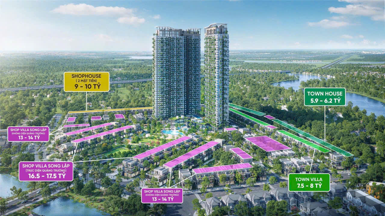 Mặt Bằng Cao Tầng và Thấp Tầng Phân Khu Sky Retreat