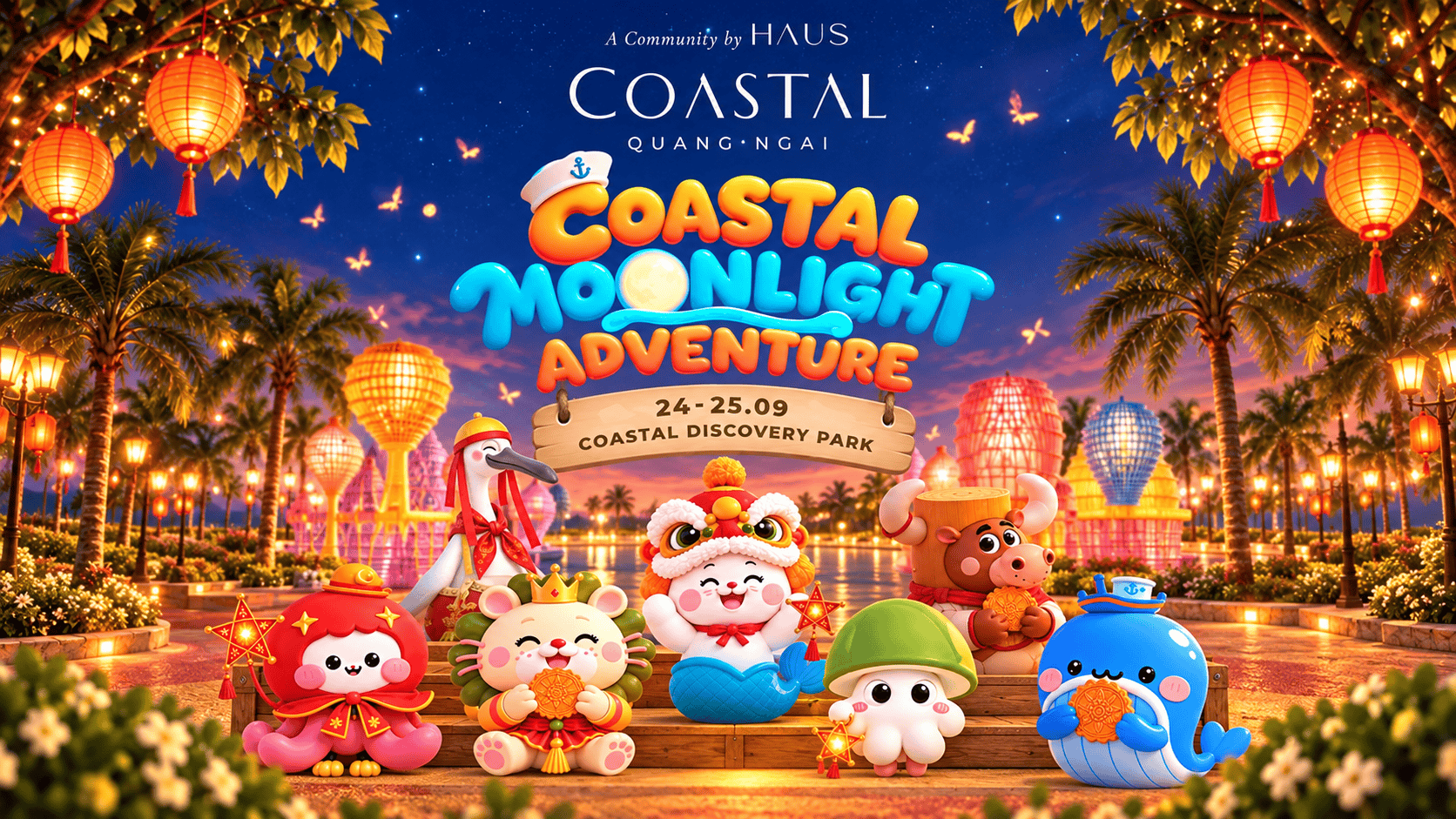 Coastal Moonlight Adventure - nơi các bạn nhỏ cùng gia đình lưu giữ kỷ niệm đẹp mùa Trung thu