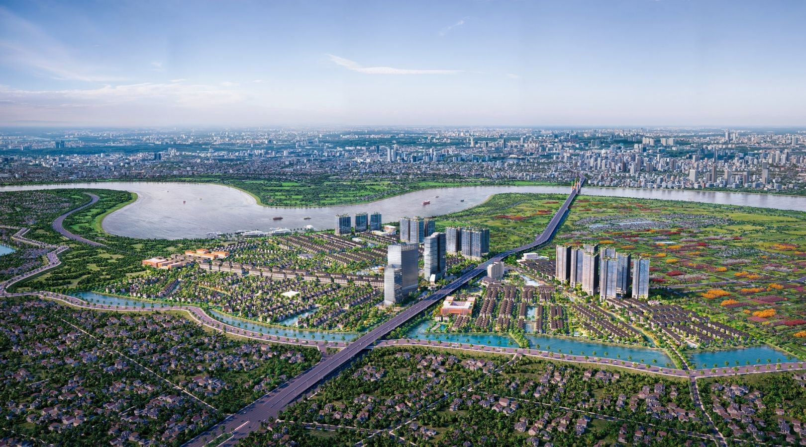 Alluvia City đang từng bước hình thành diện mạo đô thị với các hạng mục được triển khai theo kế hoạch