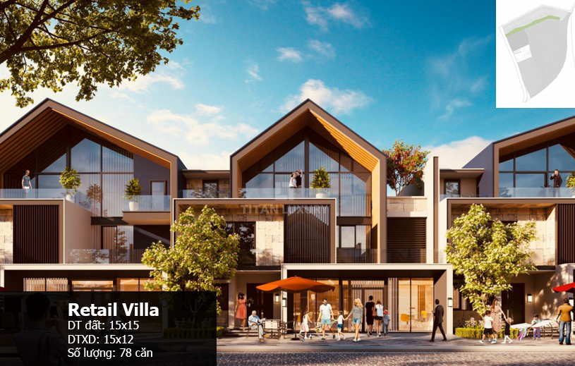 Những căn Retail Villa tại Sun Secret Valley có thiết kế trang nhã