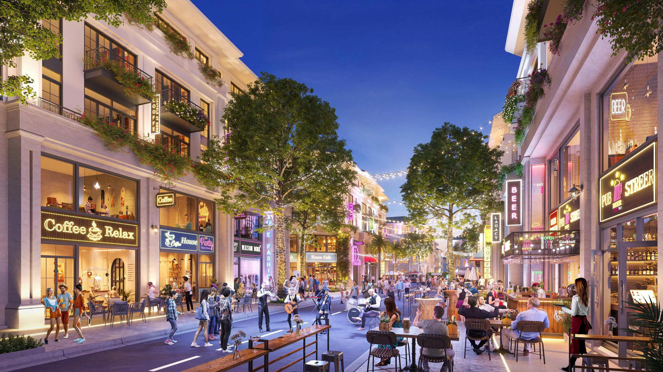 Sự kết hợp giữa khu thể thao và khu thương mại tạo nên “tâm điểm năng lượng” của Alluvia Onsen