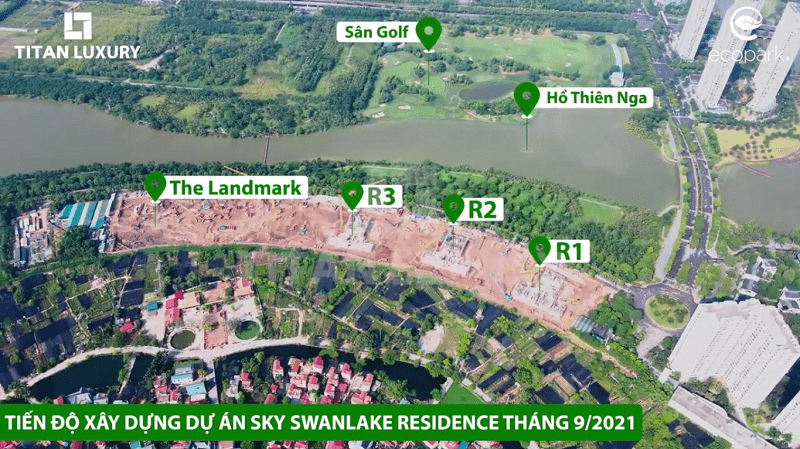 tiến độ swanlake residences tháng 9/2021