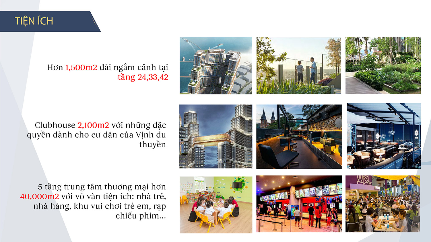 Tiện ích căn hộ Sun Grand Marina Hạ Long