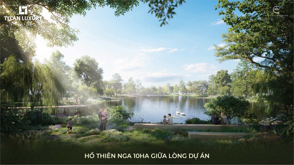 Tiện ích Hồ Thiên Nga 10ha tại Eco Central Park