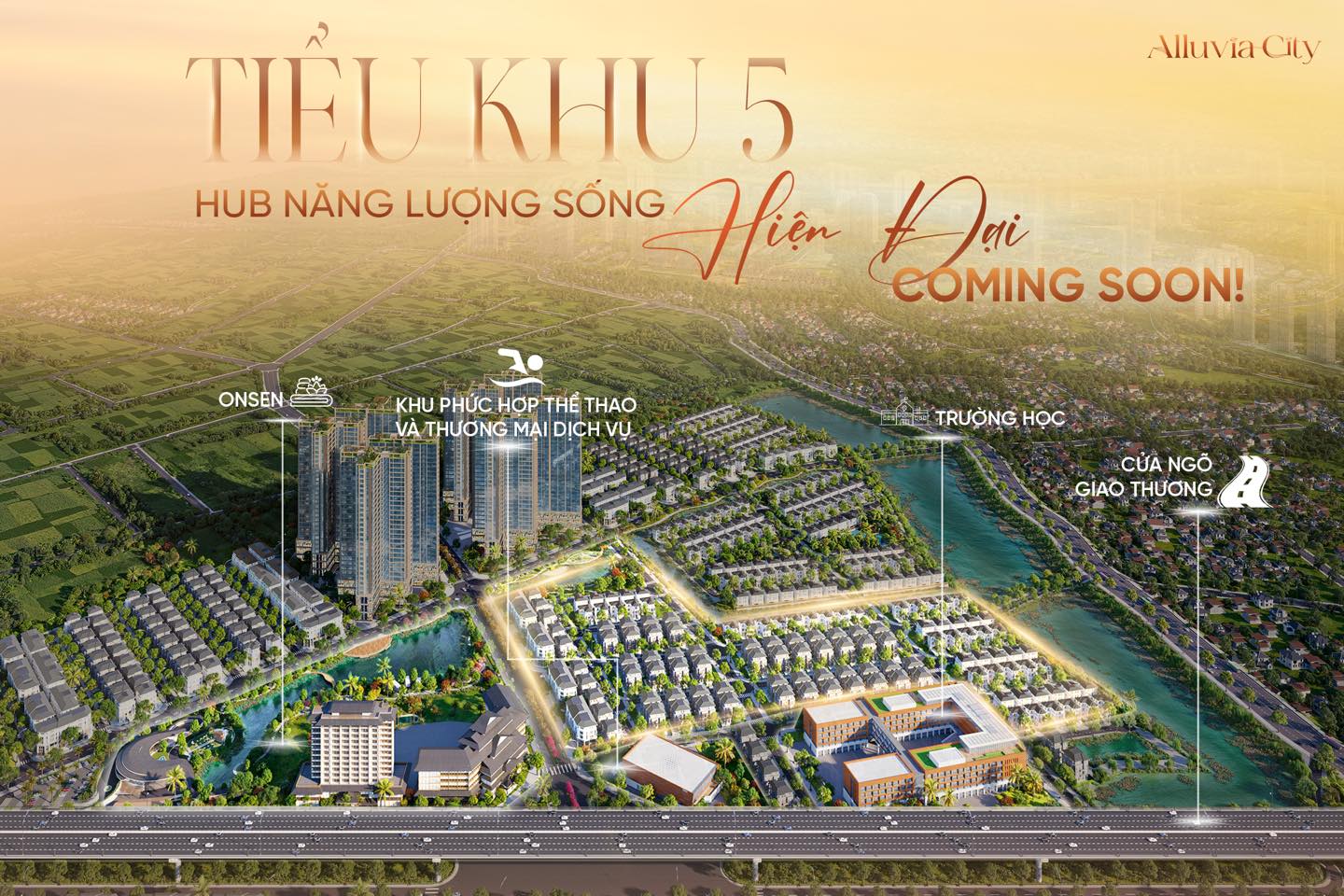 Alluvia City chuẩn bị ra mắt Tiểu khu 5 - Hub năng lượng sống hiện đại