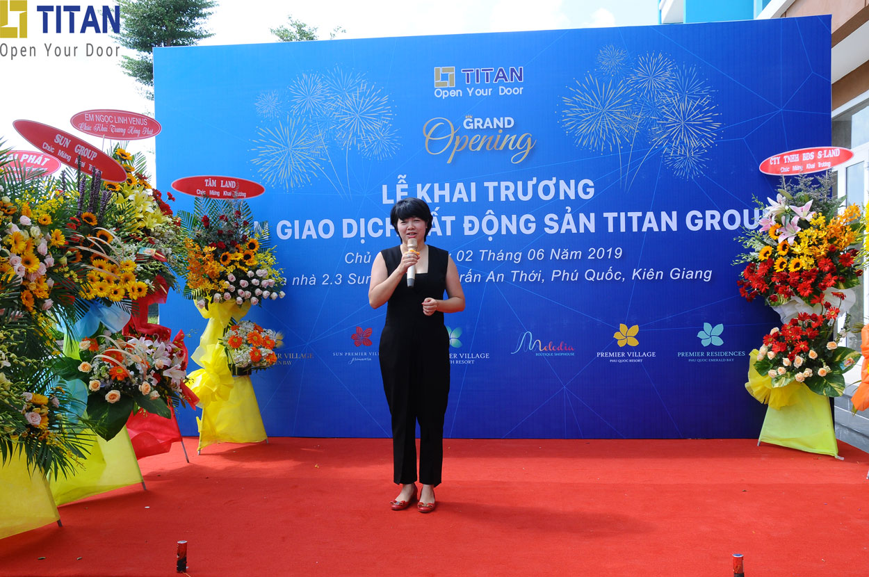 Bà Nguyễn Thị Liên Dung chia sẻ về việc mở văn phòng tại Phú Quốc và những dự án Titan đang phân phối tại đây