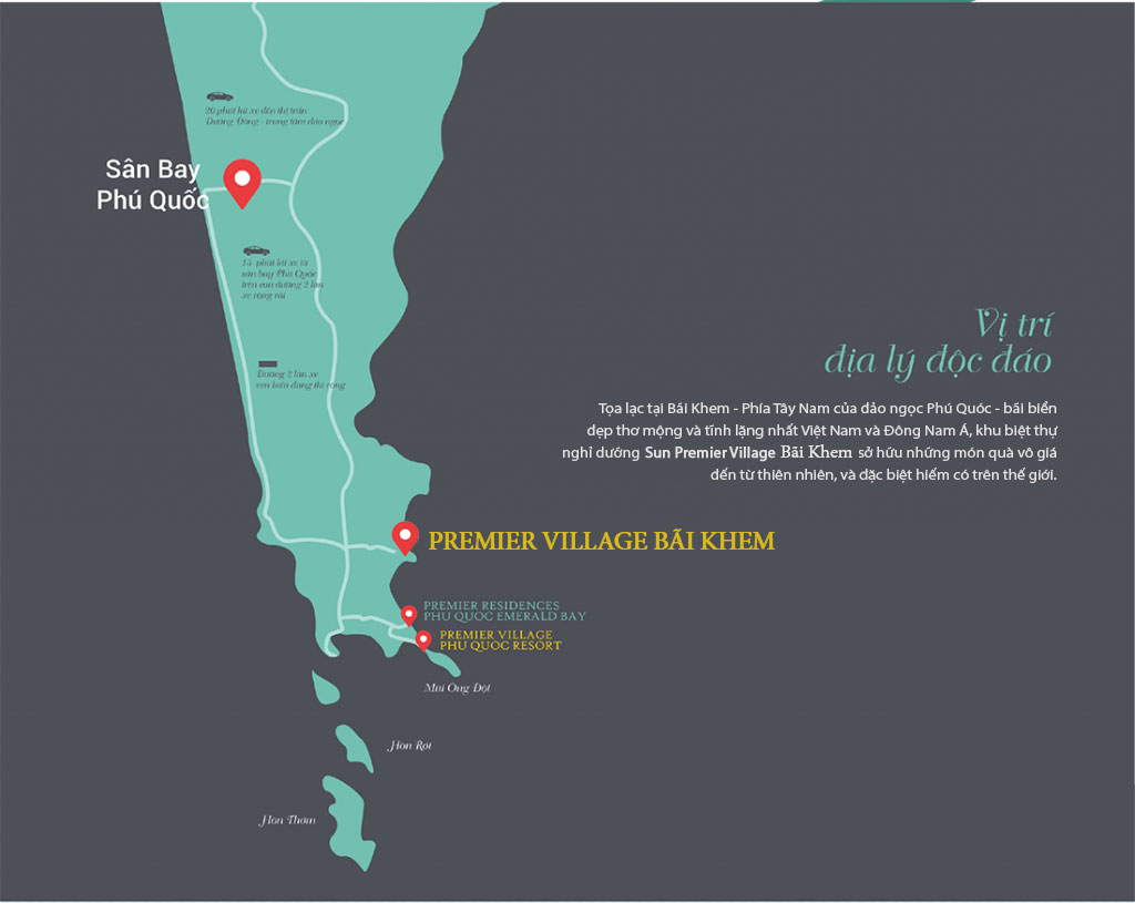 Vị trí dự án Kem Beach Resort - tiềm năng du lịch và đầu tư hoàn toàn thấy trước được