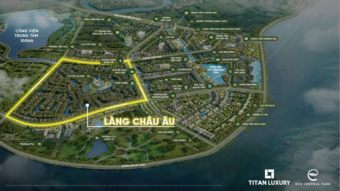 Vị trí dự án Làng Châu Âu