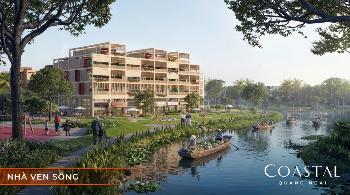 Nhà Ven sông là một trong những dòng sản phẩm độc đáo và đắt giá nhất của dự án